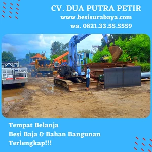Plat Besi / Plat Baja 1200 x 2400 mm Tebal 10 mm Berat 233 kg