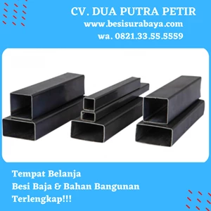 Black Hollow Steel 40 x 20 x 2mm