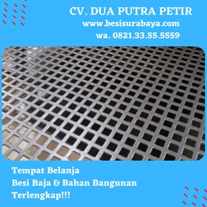 iron box hole plate 1 mm x 120 x 240 cm hole 8 x 8 mm