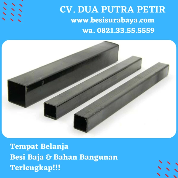 Besi Hollow Hitam 30 x 60 x 2.0mm x 6M Berat 16.63 kg